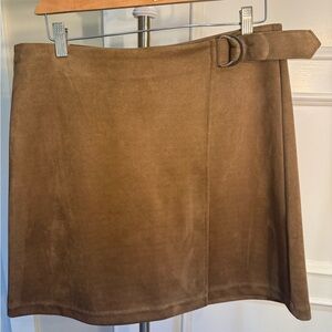 Banana Republic Tan Suede Mini Skirt